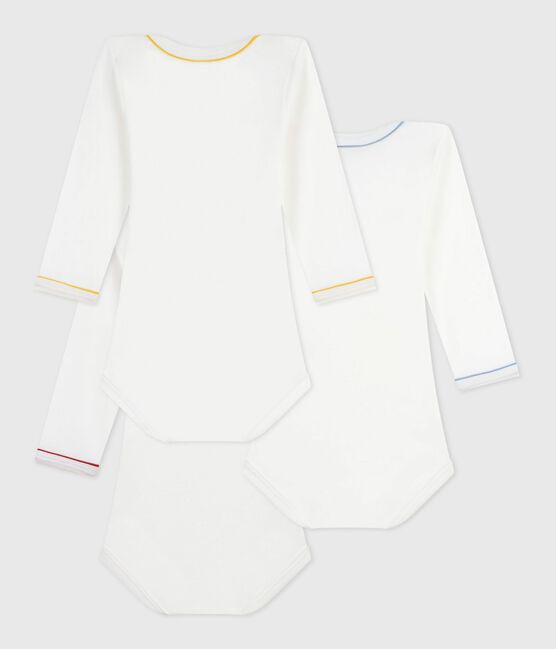 Confezione di body a maniche lunghe in cotone con scritta neonato variante 1