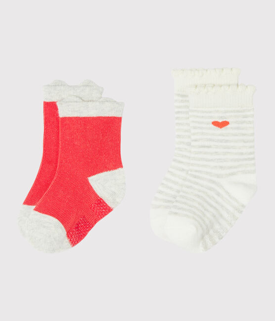 Set di 2 paia di calzini bebè bambina SIGNAL