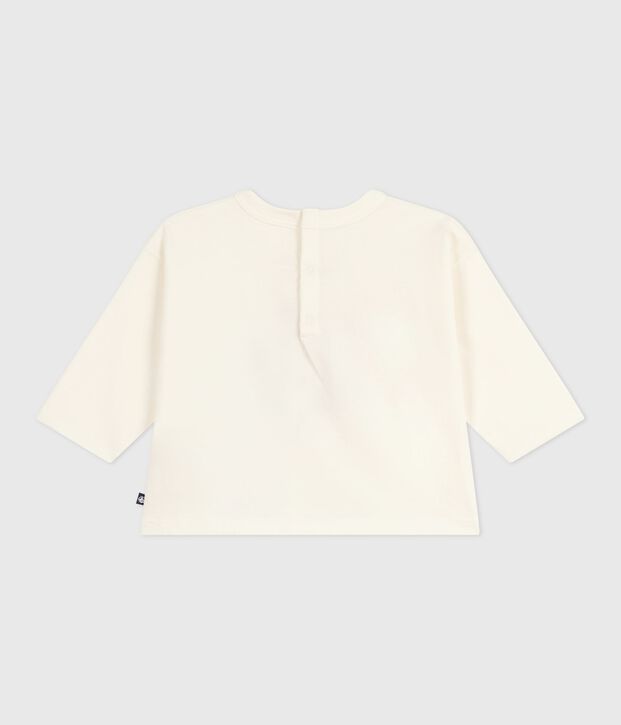 Maglietta a maniche lunghe in cotone per neonati MILK