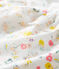 Tutina corta bebè femmina in fantasia bianco MARSHMALLOW/bianco MULTICO