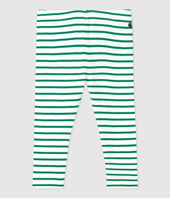 Leggins in cotone bebè. bianco MARSHMALLOW/ PIVERT