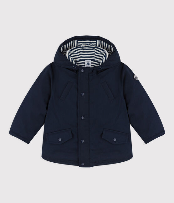 Parka lunghezza midi bebè maschio blu SMOKING