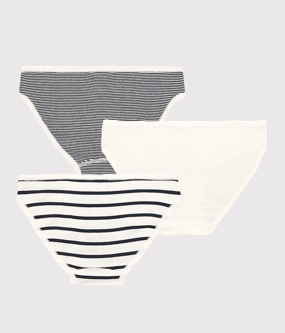 Confezione da 3 slip a righe ragazza variante 1