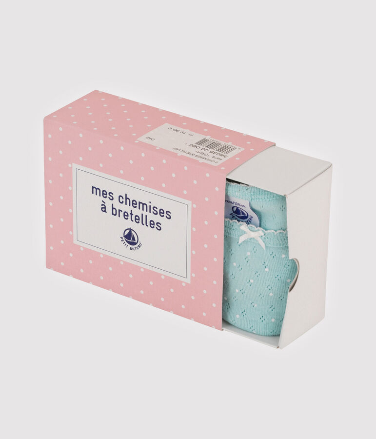 Confezione da 2 canottiere con spalline trou-trou bambina variante 1