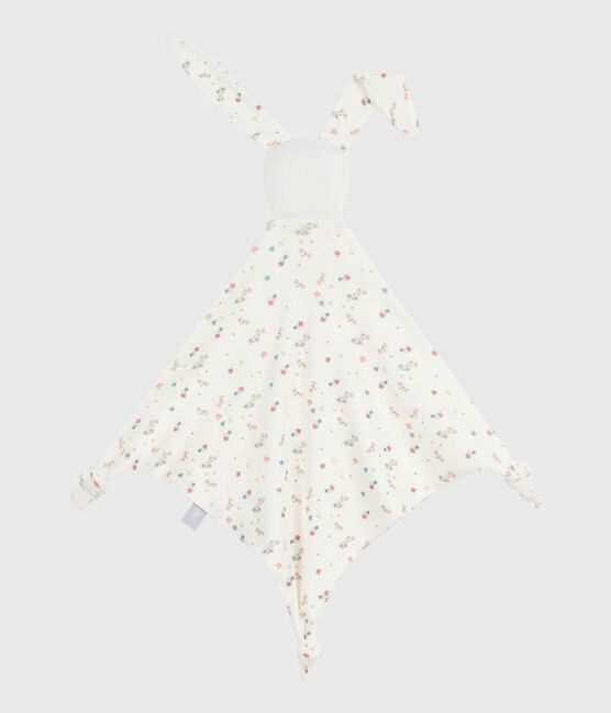 Doudou in cotone con stampa a fiori neonato bianco MARSHMALLOW/bianco MULTICO