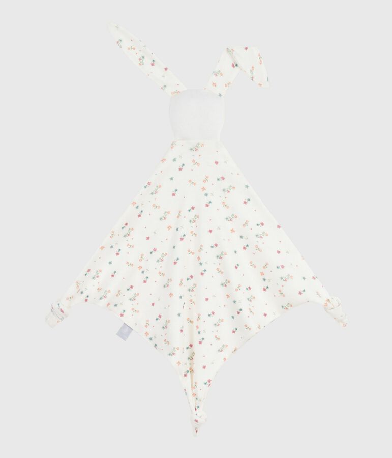 Doudou in cotone con stampa a fiori neonato bianco/multicolore