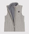 Gilet senza maniche in tubique bambina/bambino grigio CHATON CHINE