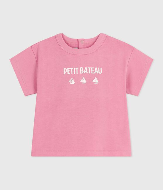 T-shirt a maniche lunghe in cotone con gatton stampato neonata BOUDOIR