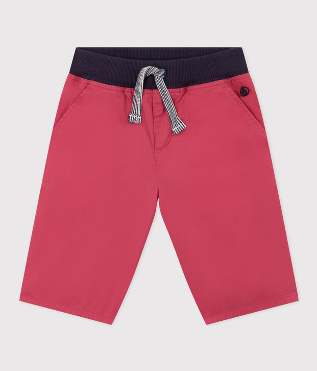 Bermuda in serge di cotone bambino rosa