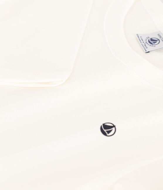 T-shirt maniche lunghe bambino bianco MARSHMALLOW