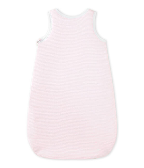 Sacco nanna nascita per bebé femmina millerighe rosa VIENNE/bianco ECUME
