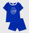 Pigiama corto in cotone bambino blu PERSE