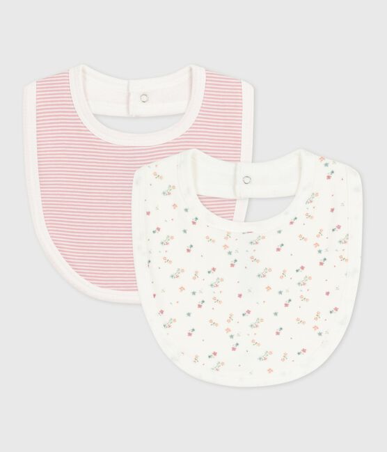 Set di bavaglini in cotone con stampa a fiori neonato variante 1