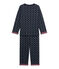 Pigiama per bambino double-face blu SMOKING/bianco MULTICO