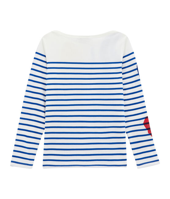 marinière creativa donna bianco MARSHMALLOW/blu PERSE