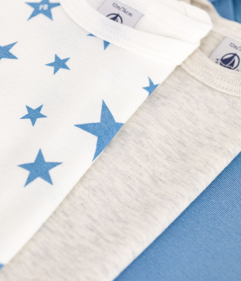 Set da 5 body a maniche lunghe in cotone con stampa neonato multicolore