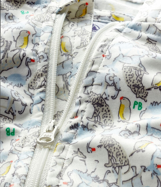 Giacca antivento fantasia bebè unisex bianco MARSHMALLOW/blu BRUT/ MULTICO
