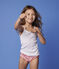 Confezione da 3 slip con volant fiori di ciliegio bambina variante 1