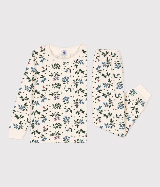 Pigiama felpato, con fantasia fiore, per bimbe bianco AVALANCHE/ MULTICO