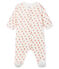 Bodyjama bebè femmina in ciniglia bianco MARSHMALLOW/bianco MULTICO