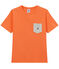 T-shirt bambino con tasca sul petto arancione ORIENT