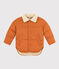 Giacca corta foderata in sherpa bambino unisex	 marrone ECUREUIL