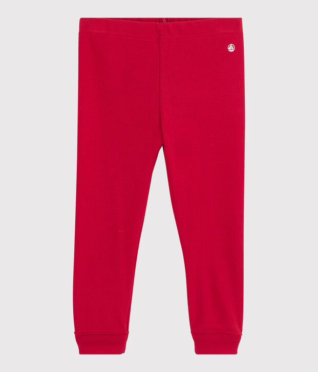 Leggins per beb&egrave; in cotone rosso