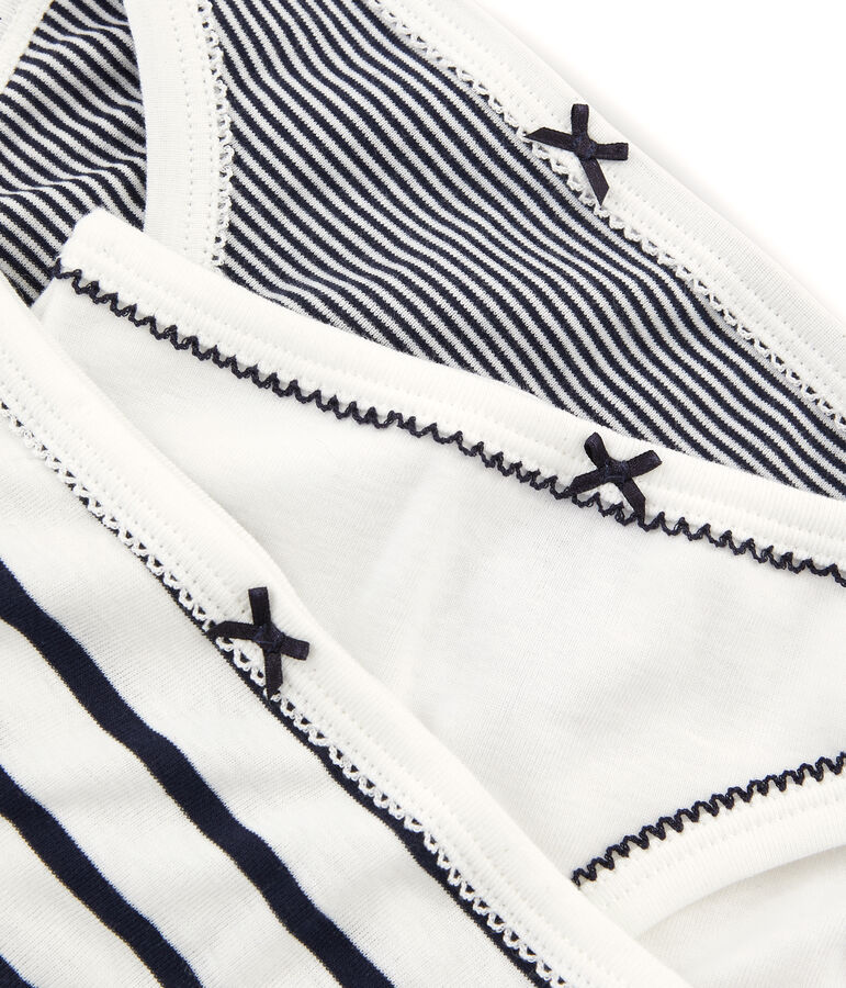 Trio slip bambina multicolore