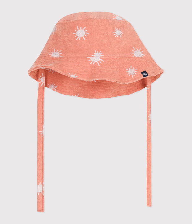 TERRY BOB CON STAMPA BABY SOLE arancione/bianco