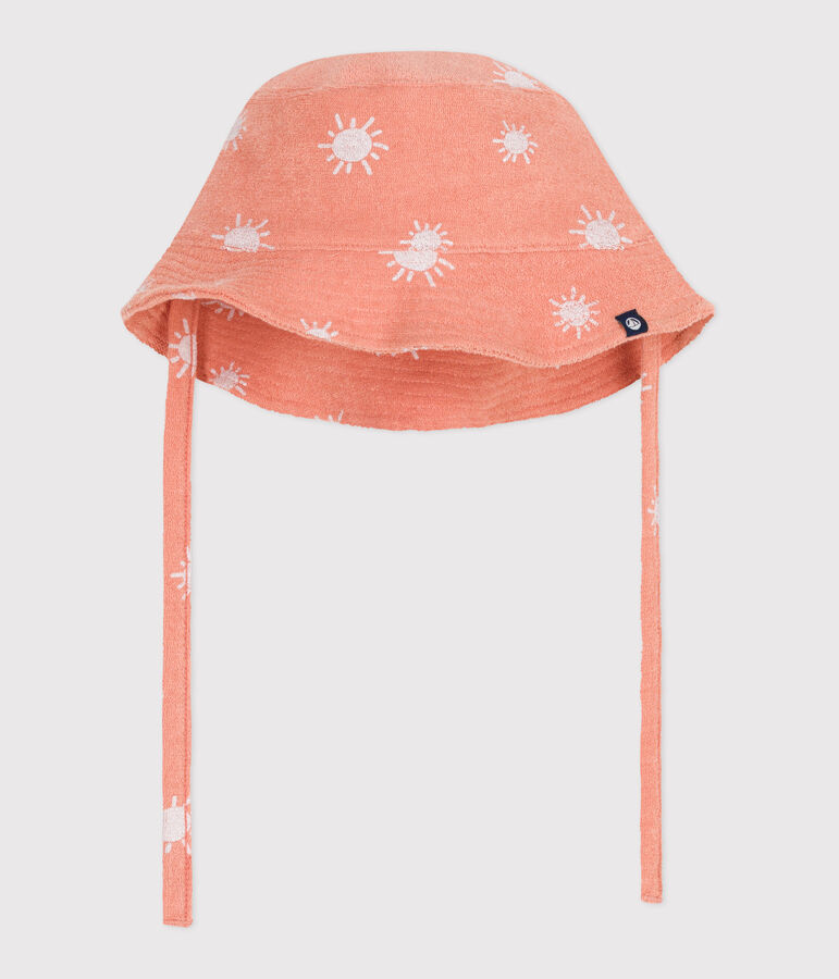 TERRY BOB CON STAMPA BABY SOLE arancione/bianco