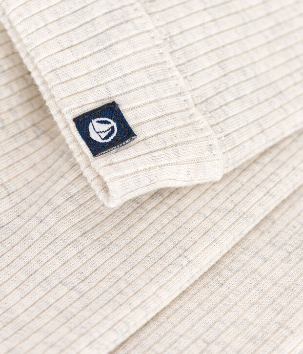 Leggins beb&egrave; in cotone beige