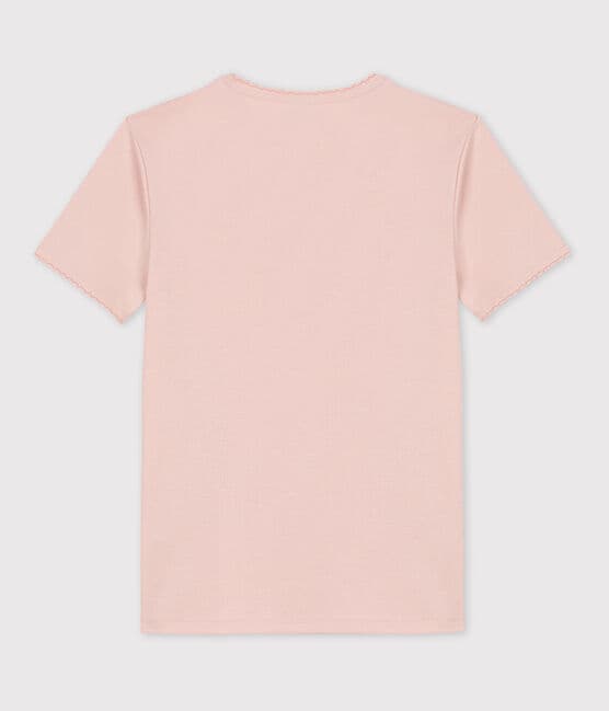 T-shirt coccotte "L'ICONIQUE" in cotone Donna rosa SALINE