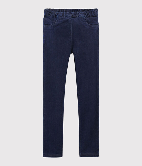 Pantaloni slim in denim bambina blu DENIM BLEU FONCE