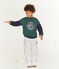 Pantalone bambino in molleton grigio BELUGA CHINE