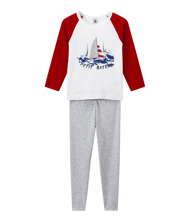 Pigiama per bambino stampato grigio/multicolore