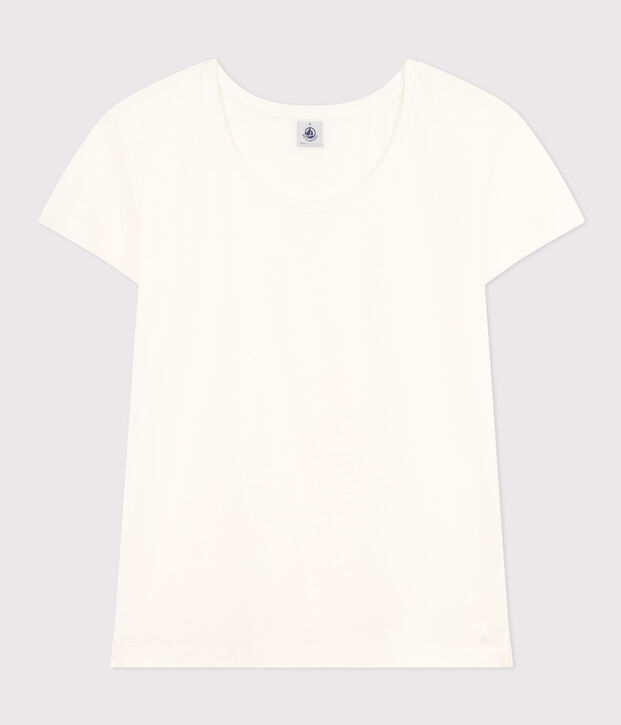 T-shirt Le Droit girocollo in lino donna bianco