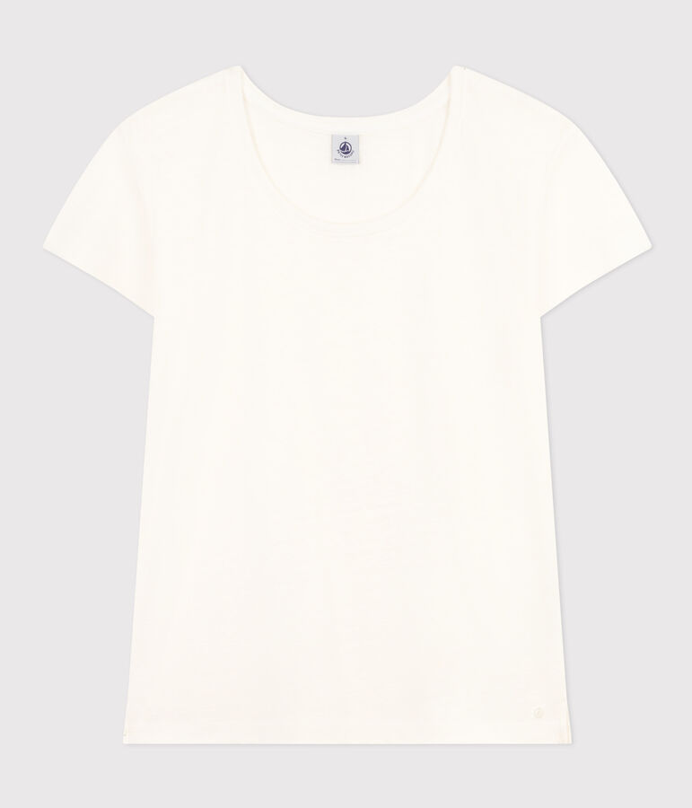 T-shirt Le Droit girocollo in lino donna bianco