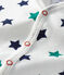 Tutina corta bebè maschio in lino/cotone bianco MARSHMALLOW/bianco MULTICO