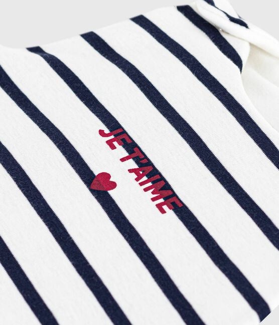 Sacco nanna TOG 2 in cotone bianco MARSHMALLOW/blu SMOKING