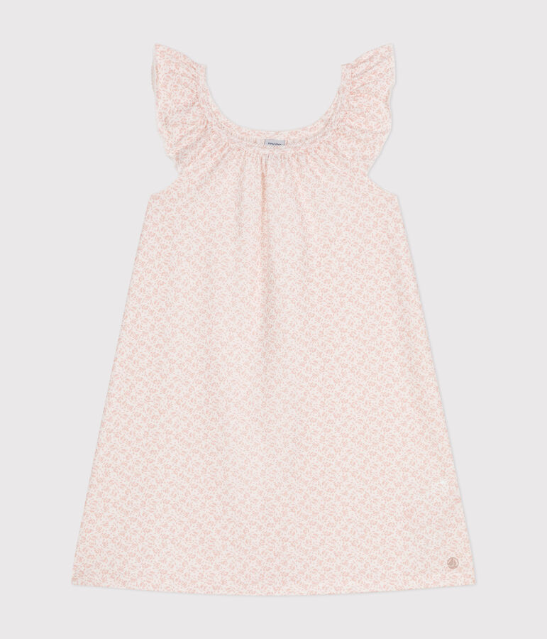 Camicia da notte in cotone con motivo a fiori bambino MARSHMALLOW/ PANTY
