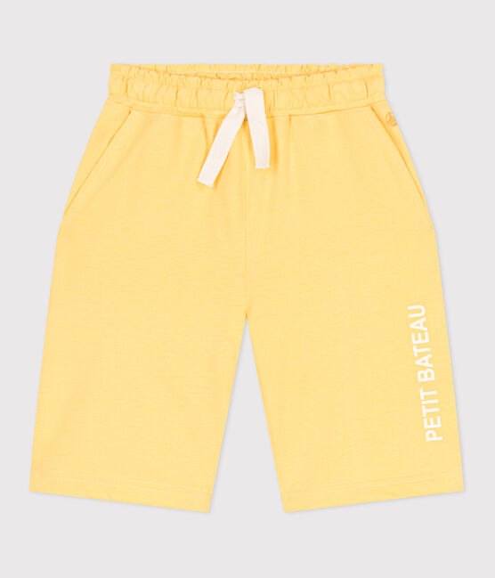 Bermuda corti in cotone bambino giallo ORGE