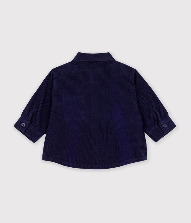 Camicia in velluto tinta unita neonato. SOIR