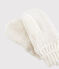Muffole bambina bianco MARSHMALLOW/giallo OR