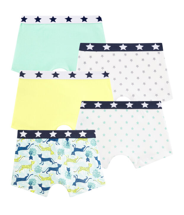 Confezione da 5 boxer bambino multicolore