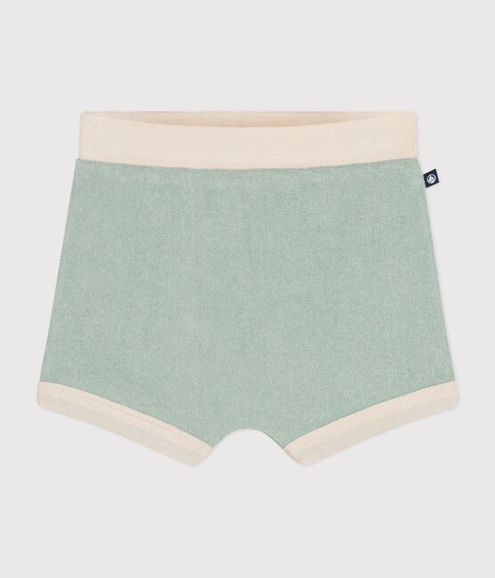 Shorts bebè in spugna verde HERBIER