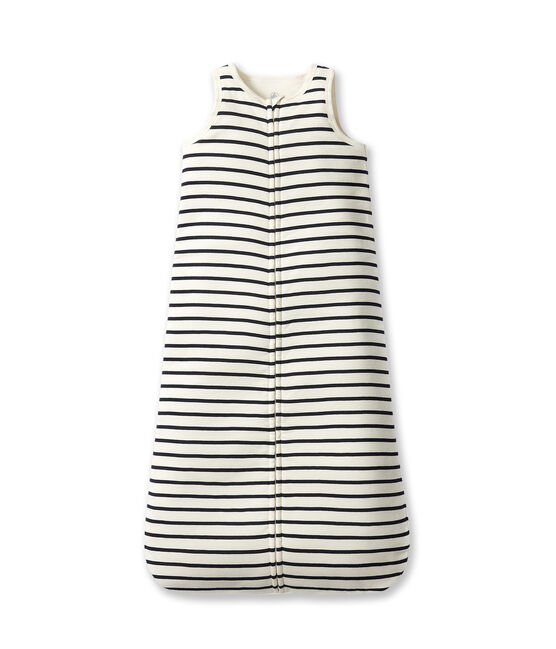 Gigoteuse bebé a righe beige COQUILLE/blu ABYSSE