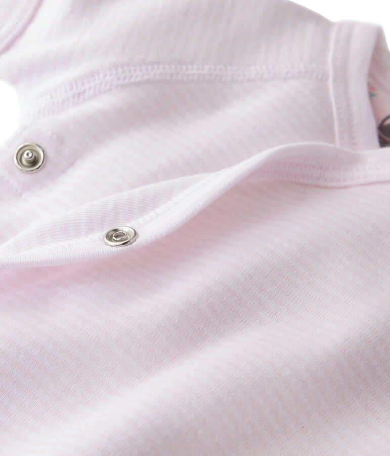 Body nascita beb&eacute; unisex a millerighe rosa VIENNE/bianco ECUME