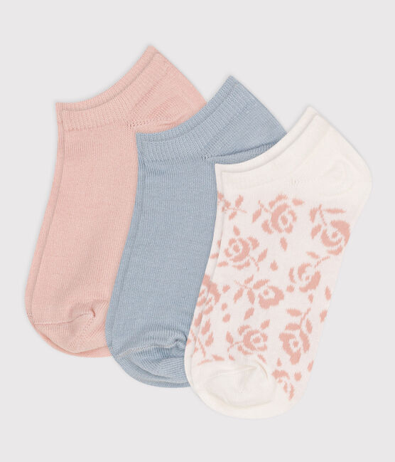 3 paia di calzini bambino in cotone a fiori variante 2
