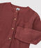 Cardigan in spugna bambina marrone OMBRIE