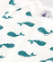 Body a maniche corte in cotone con stampa neonato verde MARSHMALLOW/ DRAGONFLY